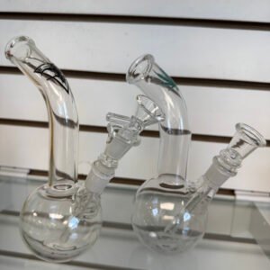 8" Clear Glass Bong